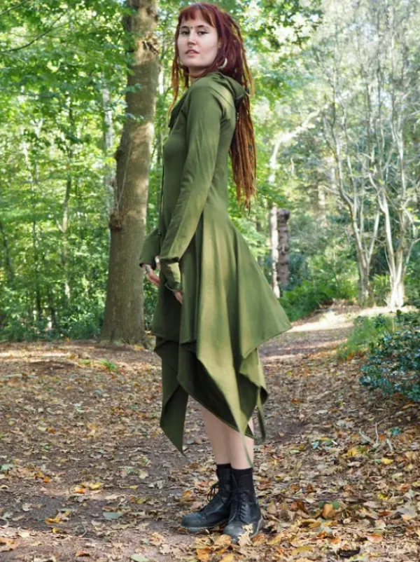 The TwoSisters Plus Size|Gypsy-Elven Pixie Dress Groen