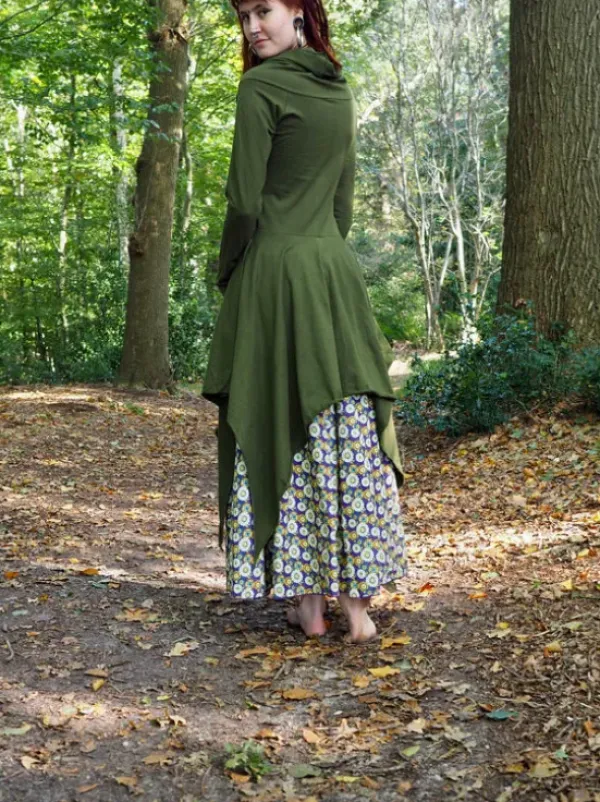 The TwoSisters Plus Size|Gypsy-Elven Pixie Dress Groen