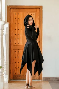 The TwoSisters Plus Size|Gypsy-Elven Pixie Dress Zwart
