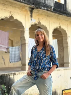 The TwoSisters Ibiza|Flamenco-Flamenco Rok & Blouse Blauw