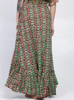 The TwoSisters Ibiza|Flamenco-Flamenco Rok & Blouse Groen