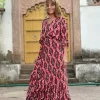The TwoSisters Ibiza|Flamenco-Flamenco Rok & Blouse Rood