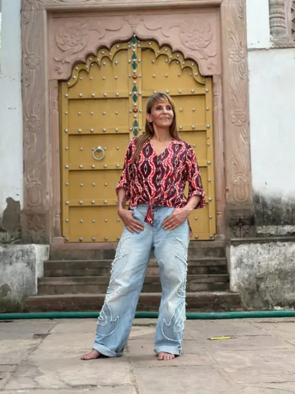 The TwoSisters Ibiza|Flamenco-Flamenco Rok & Blouse Rood