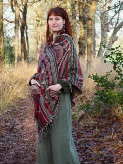 The TwoSisters Plus Size-Fleece Poncho