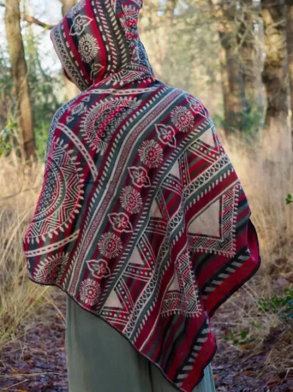 The TwoSisters Plus Size-Fleece Poncho