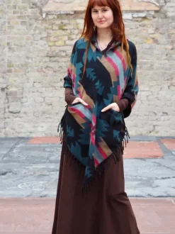 The TwoSisters Plus Size-Fleece Poncho
