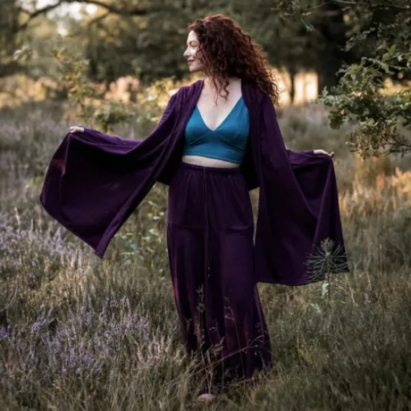The TwoSisters Tops|Plus Size-Fly Vest Paars