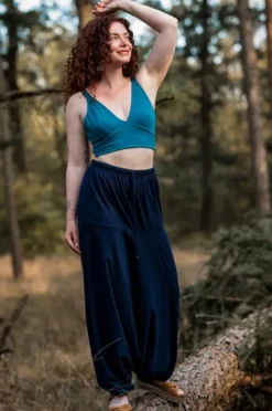 The TwoSisters Broeken|Broeken En Legging-Harmonia Harem Pant Marine