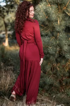 The TwoSisters Broeken|Broeken En Legging-Harmonia Harem Pant Marroon Rood