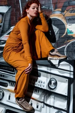 The TwoSisters Broeken|Broeken En Legging-Harmonia Harem Pant Oker/Oranje