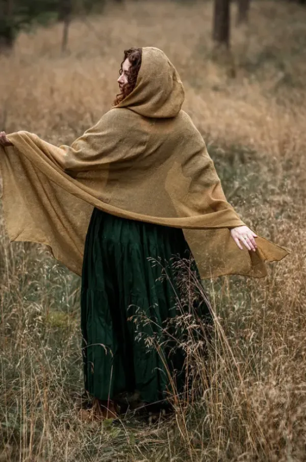 The TwoSisters Plus Size-Hooded Poncho Massala