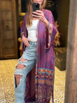 The TwoSisters Plus Size|Kimono Lang-Hope Kimono 313