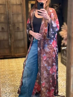 The TwoSisters Plus Size|Kimono Lang-Hope Kimono 240