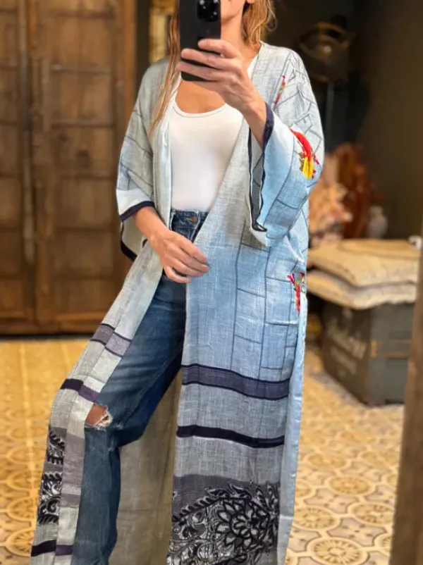 The TwoSisters Plus Size|Kimono Lang-Hope Kimono 303