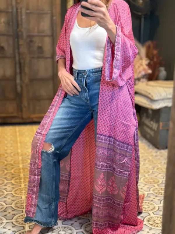 The TwoSisters Plus Size|Kimono Lang-Hope Kimono 321