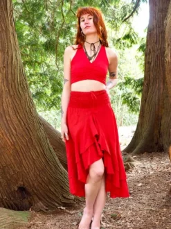 The TwoSisters Ibiza|Flamenco-Ibiza Flamenco Rok Knalrood