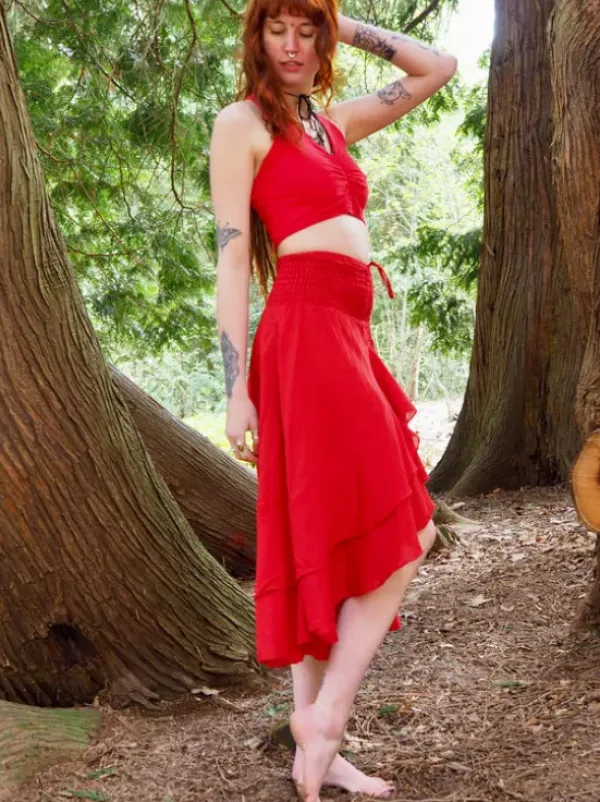 The TwoSisters Ibiza|Flamenco-Ibiza Flamenco Rok Knalrood