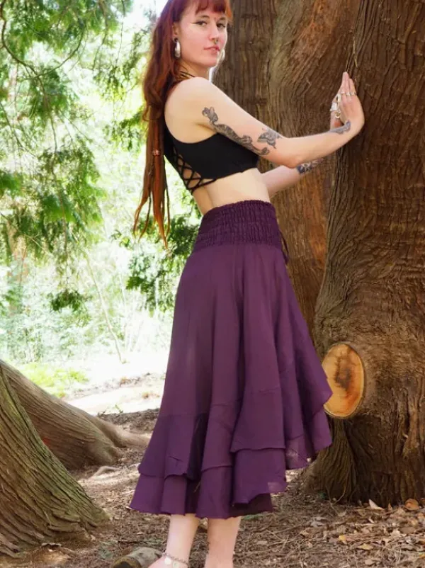 The TwoSisters Ibiza|Flamenco-Ibiza Flamenco Rok Paars