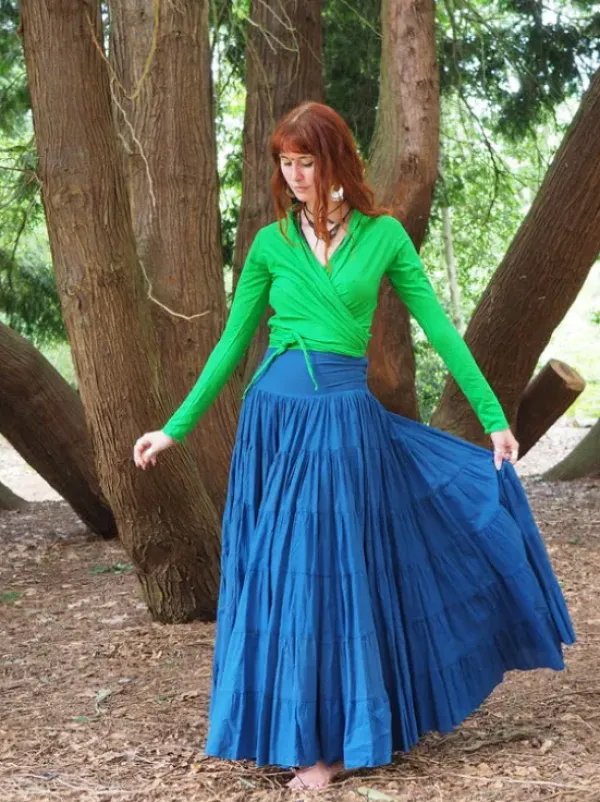 The TwoSisters Tops|Lange Mouw-Iris Top Knalgroen