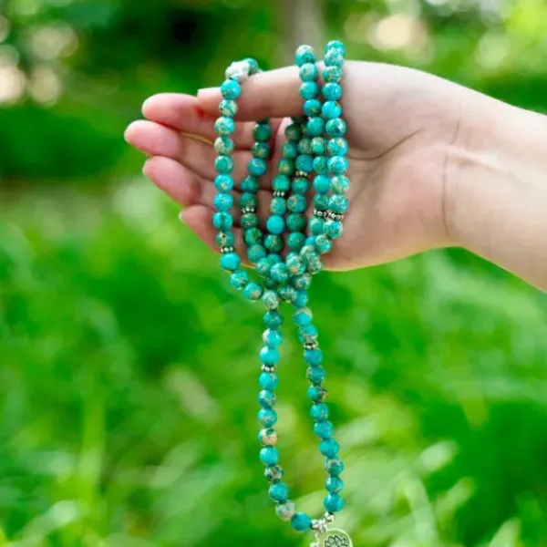 The TwoSisters Kettingen|Buddhist Malas-Jasper Mala