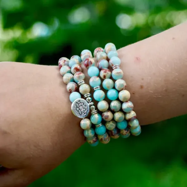 The TwoSisters Kettingen|Buddhist Malas-Jasper Mala