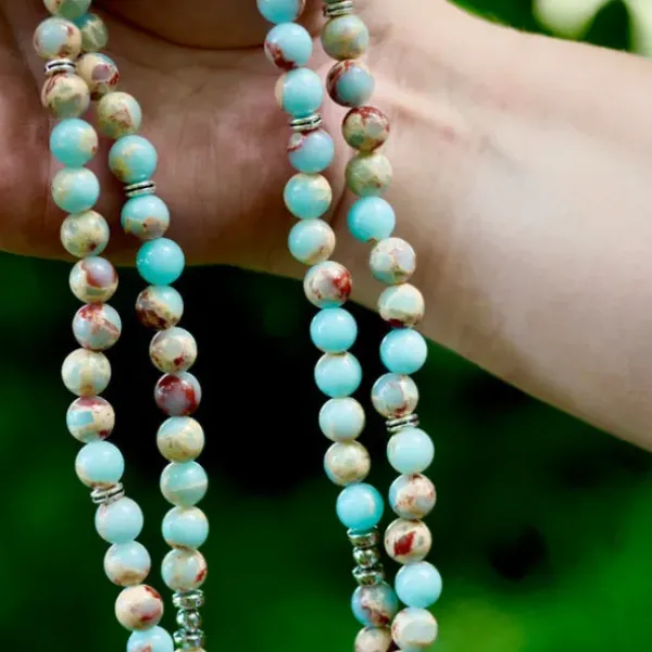The TwoSisters Kettingen|Buddhist Malas-Jasper Mala