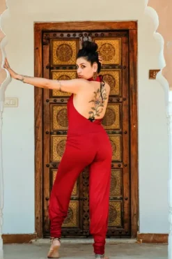 The TwoSisters Broeken|Broeken En Legging-Jumpsuit Om MY Rood