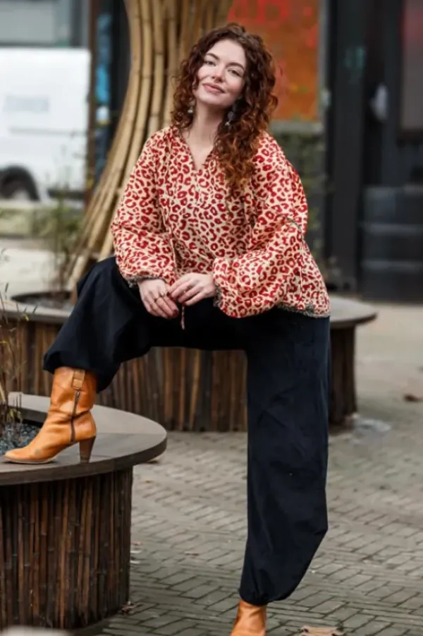 The TwoSisters Tops|Lange Mouw-Kira Blouse