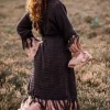 The TwoSisters Plus Size-Layla Kimono Donkerbruin