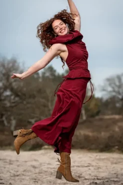The TwoSisters Gypsy|Gypsy Rokken-Luna Rok Marroonrood