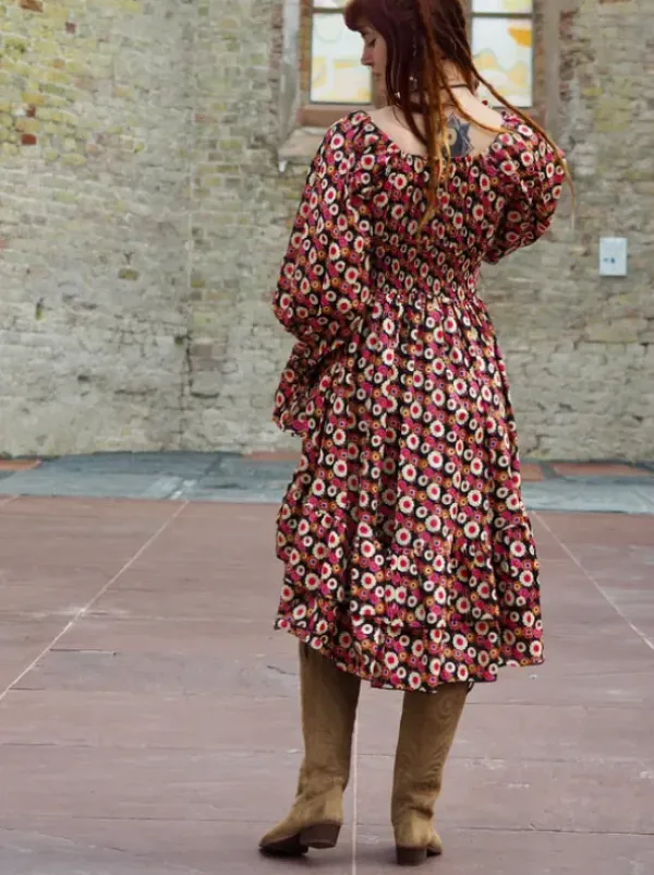 The TwoSisters Plus Size|Plus Size-Midi Vaiana Dress Print