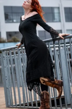 The TwoSisters Bohemian Trouwjurken|Gypsy-Morgana Boho Jurk Zwart