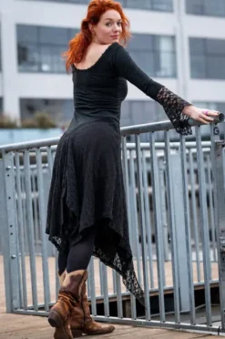 The TwoSisters Bohemian Trouwjurken|Gypsy-Morgana Boho Jurk Zwart