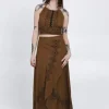 The TwoSisters Nomad Chic Collectie|Ibiza-Mystic Mesa Omslagrok Bruin