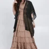 The TwoSisters Plus Size|Nomad Chic Collectie-Nomad Chic poncho Donkergroen