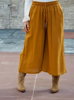 The TwoSisters Nomad Chic Collectie|Broeken-Nova Broek Oker