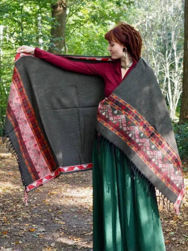 The TwoSisters Omslagdoeken|Omslagdoeken-Omslagdoek Fleece Bruin