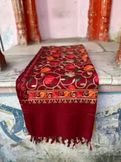 The TwoSisters Omslagdoeken|Omslagdoeken-Omslagdoek India Marroon (Blaadjes)