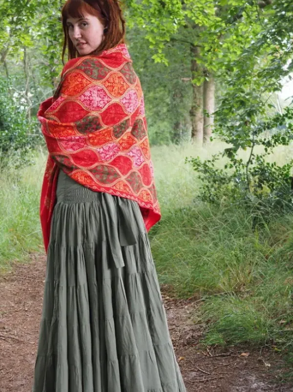 The TwoSisters Omslagdoeken|Omslagdoeken-Omslagdoek India Rood