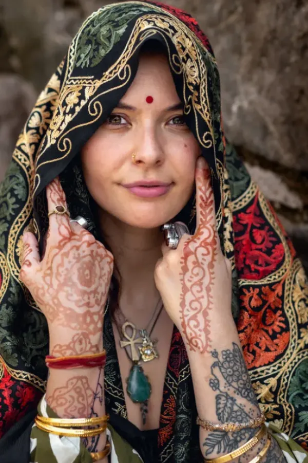 The TwoSisters Omslagdoeken|Omslagdoeken-Omslagdoek India Zwart