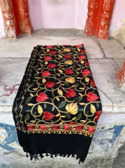 The TwoSisters Omslagdoeken|Omslagdoeken-Omslagdoek India Zwart (blaadjes)