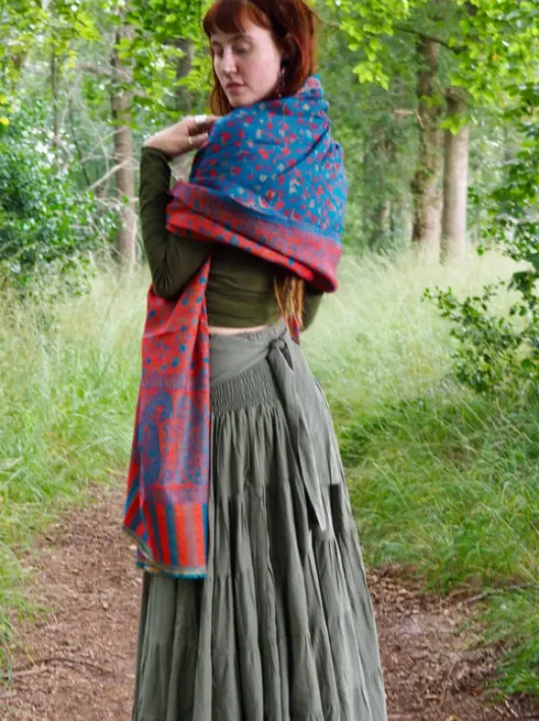 The TwoSisters Omslagdoeken|Omslagdoeken-Omslagdoek Paisley Turquoise