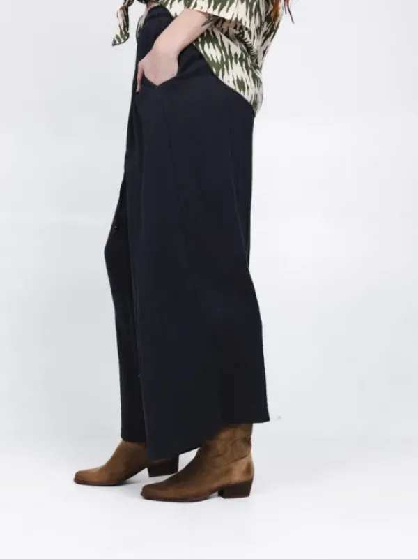 The TwoSisters Broeken|Broeken En Legging-Palazzo broek Antraciet