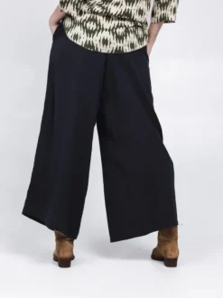 The TwoSisters Broeken|Broeken En Legging-Palazzo broek Antraciet