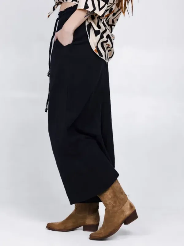 The TwoSisters Broeken|Broeken En Legging-Palazzo broek Donkerblauw