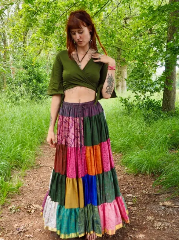 The TwoSisters Tops|Zomer-Pixie Top Groen
