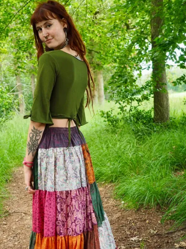 The TwoSisters Tops|Zomer-Pixie Top Groen