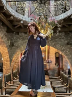 The TwoSisters Gypsy-Rani Lange jurk Zwart