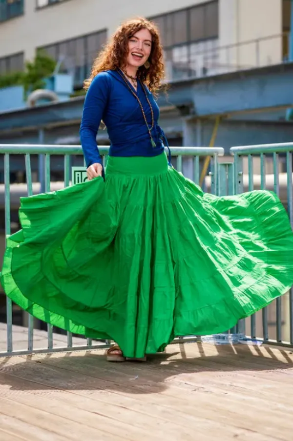 The TwoSisters Gypsy|Gypsy Rokken-Real Gypsy rok Knalgroen