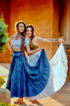 The TwoSisters Gypsy|Gypsy Rokken-Real Gypsy Rok Koren Blauw (ook extra breed)